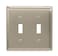 Amerelle 75TTN Madison 2 Toggle Wallplate Polished Nickel