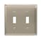 Amerelle 75TTN Madison 2 Toggle Wallplate Polished Nickel