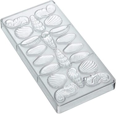 NY Cake Sea Animals Polycarbonate Chocolate Mold 1 12 x 12 clear