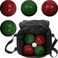 Hey Play Bocce Ball Set Regulation Outdoor Family Bocce Game for Backyard Lawn Beach and More Red and Green Balls Pallino and Carrying Case 8625x85x85 80751214