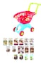 PlayGo Lightweight Shopping Cart Toy 18 Pc Set with Adjustable Handle Pretend Play for Toddler Kids Age 3 Years  Up