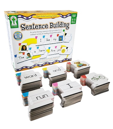 Key Education 86Piece Sentence Building for Kids Toys for Speech Therapy Sight Word Games for Kindergarten 1st and 2nd Grade Classroom Must Haves Speech Therapy Activities Ages 5