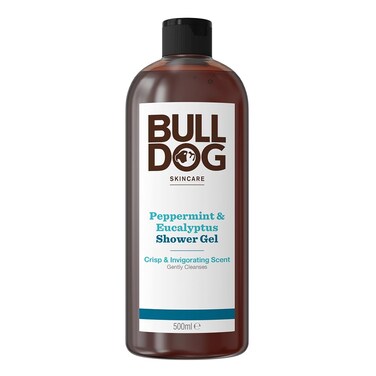 BULLDOG  Bodycare for Men  Peppermint and Eucalyptus Shower Gel Crisp and Invigorating Body Wash  500 ml
