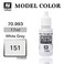 Vallejo Acrylic Paint White Grey