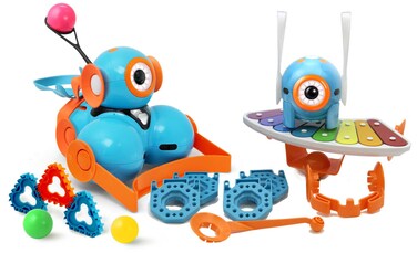 Wonder Workshop Dot and Dash Robot Wonder Pack  Coding Robot for Kids 6  Voice Activated  Navigates Objects  5 Free Programming STEM Apps  Creating Confident Digital Citizens