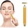 NUOMAN Beauty Bar 24k Golden Electric Face Massager T Shape Facial Massager Tools for Face Arm Eye Nose Head Massager