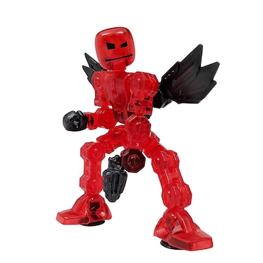 Zing Klikbot Axil  Series 1  Red  Stop Motion Animation Toy Figure