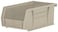 AkroMils 30220 AkroBins Plastic Hanging Stackable Storage Organizer Bin 7Inch x 4Inch x 3Inch Stone 24Pack