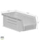 AkroMils 30220 AkroBins Plastic Hanging Stackable Storage Organizer Bin 7Inch x 4Inch x 3Inch Stone 24Pack