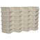 AkroMils 30220 AkroBins Plastic Hanging Stackable Storage Organizer Bin 7Inch x 4Inch x 3Inch Stone 24Pack