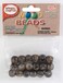 Pepperell Barrel Wood Beads 13mm by 11mm Walnut 18Pack