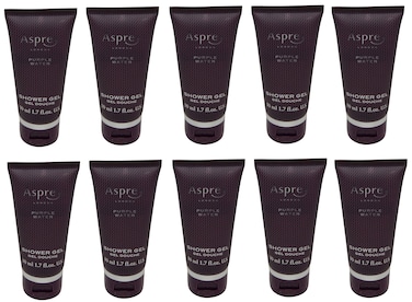 Asprey Purple Water Shower Gel lot of 10 each 17oz bottles Total of 17oz