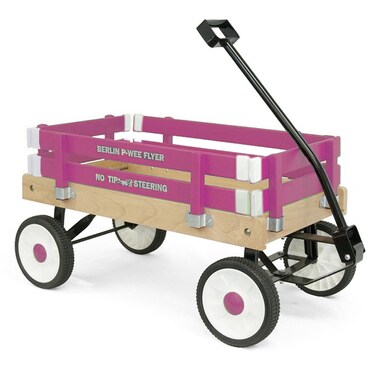 Berlin F257 AmishMade PeeWee Flyer RideOn Wagon Hot Pink