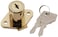 First Watch Security 1356 Cabinet  Drawer Lock Polished Brass Finish 1 Count Pack of 1