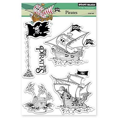 Penny Black 30186 Pirates Transparent Stamps