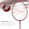 LiNing GForce Superlite Max 9 Carbon Fiber Strung Badminton Racket with Free Full Cover RedGold Weight 80 gm