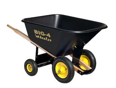 Big 4 Wheeler Heavy Duty Wheelbarrow 10 Cubic Feet