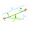 Pure Fun 360Degree Swivel Seesaw Teeter Totter Indoor or Outdoor 75lb Weight Limit