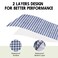 SAMSIER Outdoor Picnic Blankets Waterproof Foldable with Pillow Large Beach Blanket Sandproof Gingham Picnic Mat Cute Washable Portable 6080 Navy Blue  2 Layers 1 Pack