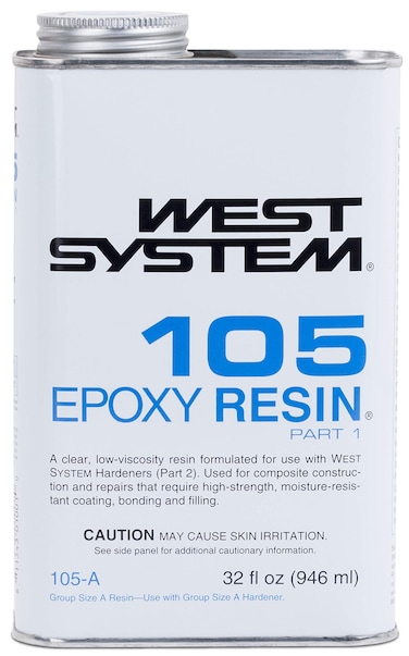 West System 105A Epoxy ResinClear Pale Yellow