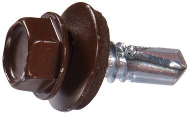 The Hillman Group 48053 14 X 78Inch Brown Painted Head Lap Stitch Screw 1Pound
