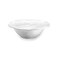 Q Squared Ruffle Round Serving Bowl 12Inch Diameter Melamine White