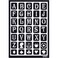 FolkArt Peel and Stick Painting Stencil 30583 Classic Alphabet