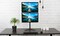 VIVO Dual Monitor Desk Stand FreeStanding LCD Mount Holds in Stacked Vertical Position 2 Ultrawide Screens up to 34 inches Black STANDV002L