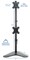 VIVO Dual Monitor Desk Stand FreeStanding LCD Mount Holds in Stacked Vertical Position 2 Ultrawide Screens up to 34 inches Black STANDV002L
