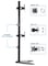 VIVO Dual Monitor Desk Stand FreeStanding LCD Mount Holds in Stacked Vertical Position 2 Ultrawide Screens up to 34 inches Black STANDV002L