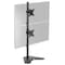 VIVO Dual Monitor Desk Stand FreeStanding LCD Mount Holds in Stacked Vertical Position 2 Ultrawide Screens up to 34 inches Black STANDV002L