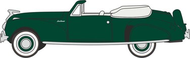 Oxford Diecast 87LC41002 Lincoln Continental 1941 Spode Green