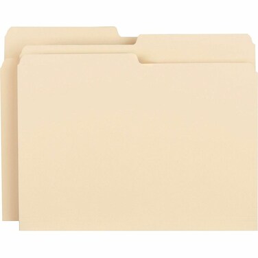 Business Source Top Tab Folders Letter Size 12 Cut Manila 100Box 17524