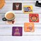 GKD Coaster Set of 6 Beautiful Wooden Coasters with Proper Coaster Stand Designer Coaster Set fit for Tea Cups and Coffee Mugs Also chai Lover Gifts Square 38 X 38 Inch chai