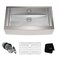 Kraus KHF20036 Standart PRO Kitchen Stainless Steel Sink 36 Inch Round Apron Single Bowl