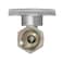 Eastman 12 Inch FIP x 38 Inch OD Compression Quarter Turn Straight Stop Valve Brass Plumbing Fitting Chrome 10755LF