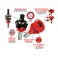 Freud 97260 3 Piece Premier Adjustable Cabinet Bit Set