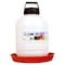 FARMTUFF Durable Top Fill Hanging Plastic Automatic Poultry and Game Bird Fountain Waterer for Chickens 5 Gallon Capacity