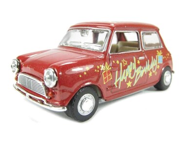 Oxford Diecast Happy Birthday Mini Car Accurate Diecast Model