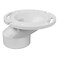 PlumBest C54402R 3 4Inch PVC Offset Closet Flange with Plastic Swivel Ring Less Knockout White