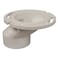 PlumBest C54402R 3 4Inch PVC Offset Closet Flange with Plastic Swivel Ring Less Knockout White
