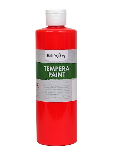 Handy Art Tempera Paint 16 ounce Fluorescent Red