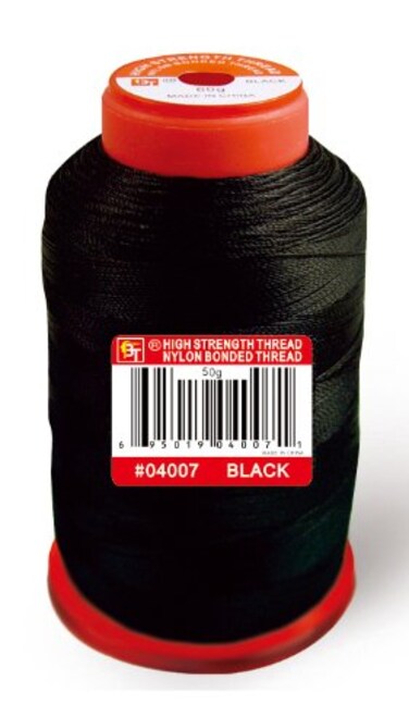 Beauty Town High Strength Nylon Bonded Thread 50g Black
