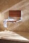 Moen Bath Safety Furniture Wood Home Care Teak Wood Aluminum Folding Shower Seat Wall Mounted Shower Bench DN7110
