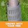 EasyFlex Plastic Tree Trunk Protectors 12 Count Grey