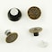 Symak 4pc Replacement Buttons for JeansNo Sewing Tack OnNonRusting Natural