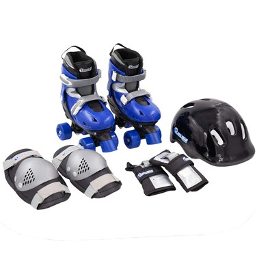 CHICAGO Skates Boys Quad Roller Skate Combo Small BlackBlue CRS136BS