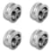 XSPC G14 to 12 ID 34 OD Compression Fitting V2 for Soft Tubing Black Chrome 4pack