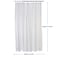 Bath Bliss PVC Heavy Weight Shower Curtain Liner with Suction Cup Splash Guard  4G  70x72  Rust Resistant Copper Grommets  Magnetic Hem  White