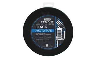 Pro Art Photo Tape 14inch x 60Yard Roll Black